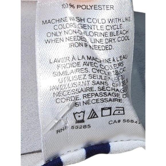 Women's Express Barcelona Cami Blue and White Striped Tank Top - Size S - Picture 6 of 6